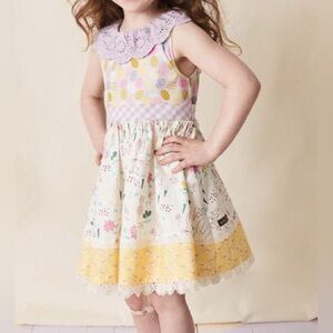 Matilda Jane Enchanted Garden Twirl Forever Dress Easter Size 8